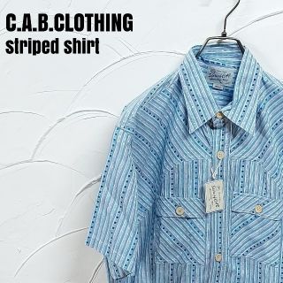 キャブ(C.A.B. CLOTHING)のCAB CLOTHING/キャブ クロージング 半袖 ストライプ シャツ(シャツ)