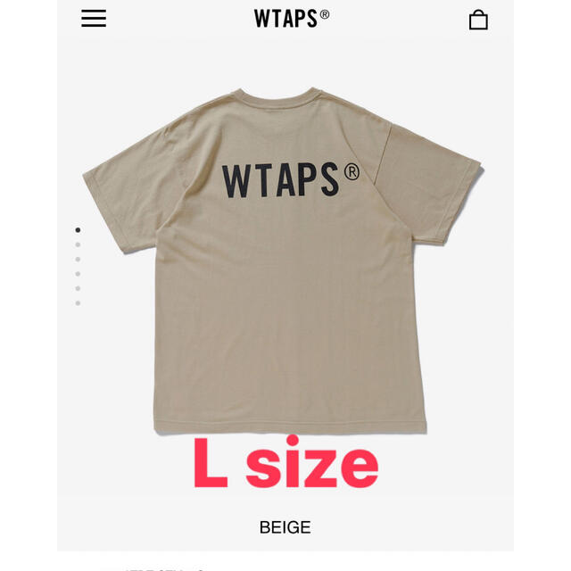 W)taps(ダブルタップス)のWTAPS STANDART / SS / Tシャツ ベージュ L メンズのトップス(Tシャツ/カットソー(半袖/袖なし))の商品写真