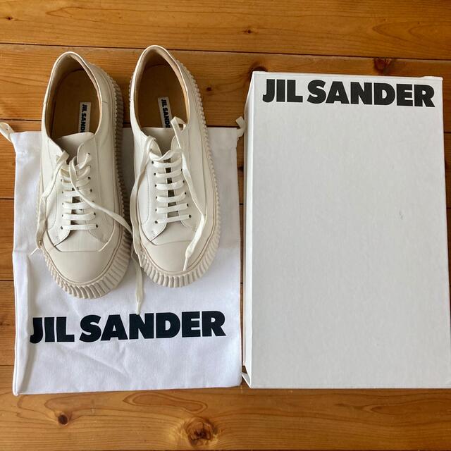 Jil Sander(ジルサンダー)のJIL SANDER レザースニーカー　40 レディースの靴/シューズ(スニーカー)の商品写真