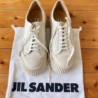 ジルサンダー(Jil Sander)のJIL SANDER レザースニーカー　40(スニーカー)