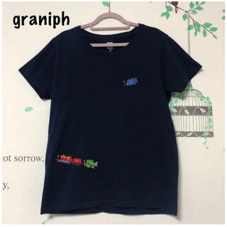 グラニフ(Design Tshirts Store graniph)の#282 グラニフ 紺色 きかんしゃトーマス(Tシャツ(半袖/袖なし))
