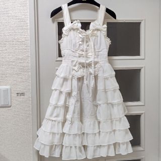 アンジェリックプリティー(Angelic Pretty)のAngelic Pretty ホワイトワンピース(ひざ丈ワンピース)