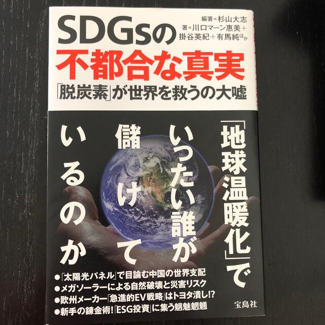 宝島社(タカラジマシャ)のＳＤＧｓの不都合な真実 「脱炭素」が世界を救うの大嘘 エンタメ/ホビーの本(文学/小説)の商品写真