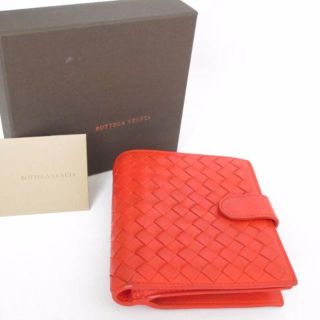 ボッテガヴェネタ(Bottega Veneta)の 【正規品・鑑定済】　ボッテガヴェネタ　イントレチャート　2つ折り財布(財布)