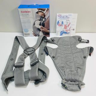 ベビービョルン(BABYBJORN)のBABY CARRIER MINI  ベビーキャリア 3Dメッシュグレー(抱っこひも/おんぶひも)