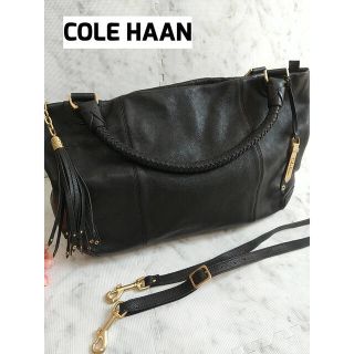 コールハーン(Cole Haan)のCOLE HAAN コールハーン 2WAY タッセル付き レザー 本革(トートバッグ)