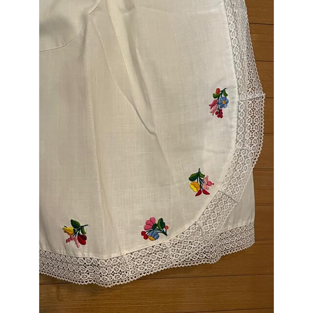 ハンガリー カロチャ刺繍 スカート 巻きスカート 手刺繍