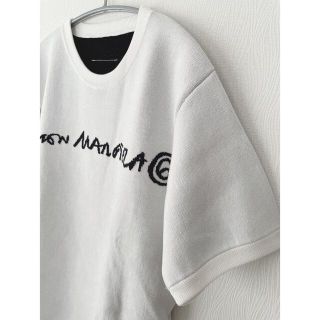 MM6 - 【新品】MM6 MaisonMargiela ロゴ 半袖 ニット トップスの