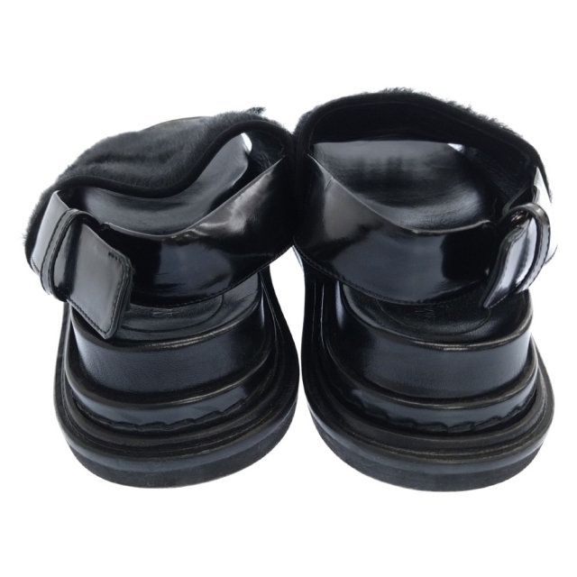 Marni(マルニ)のMARNI マルニ FUSSBETT SANDAL プラットフォームレザーファーサンダル レディース レディースの靴/シューズ(サンダル)の商品写真