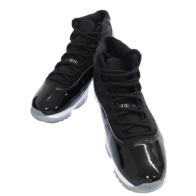 NIKE ナイキ 16年製 AIR JORDAN 11 RETRO SPACE JAM 378037-003 エアジョーダン11 レトロ スペースジャム パテントレザーハイカットスニーカー US11 ブラック