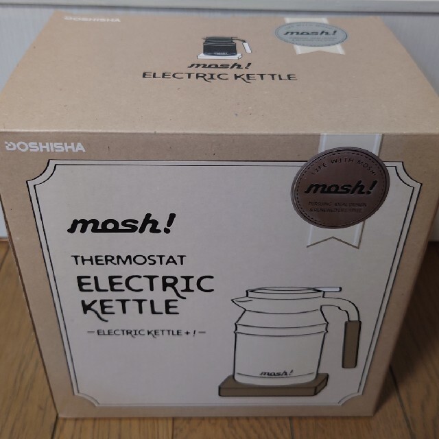 ドウシシャ(ドウシシャ)のmosh!(モッシュ)　電気ケトル　0.8L　使用済み スマホ/家電/カメラの生活家電(電気ケトル)の商品写真