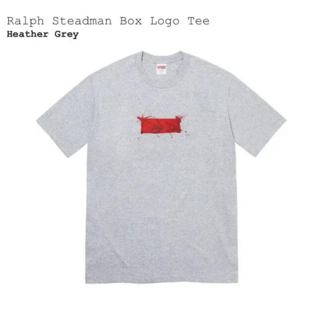 Supreme(シュプリーム)のSupreme Ralph Steadman Box Logo Tee L 灰 メンズのトップス(Tシャツ/カットソー(半袖/袖なし))の商品写真