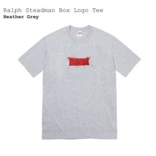 シュプリーム(Supreme)のSupreme Ralph Steadman Box Logo Tee L 灰(Tシャツ/カットソー(半袖/袖なし))