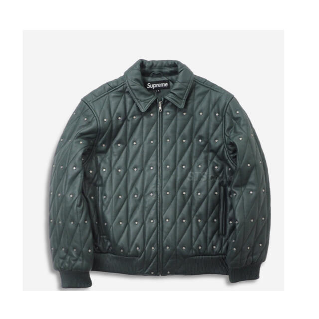 Supreme Quilted Studded Leather Jacket