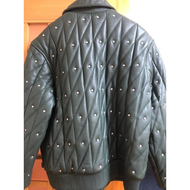 Supreme Quilted Studded Leather Jacket