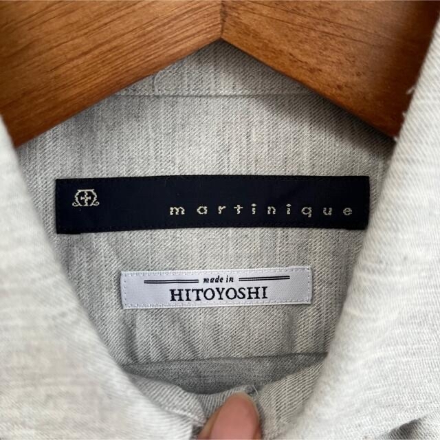 martinique Le Conte(マルティニークルコント)のmartinique gent's 起毛シャンブレーワイドカラーシャツ メンズのトップス(シャツ)の商品写真