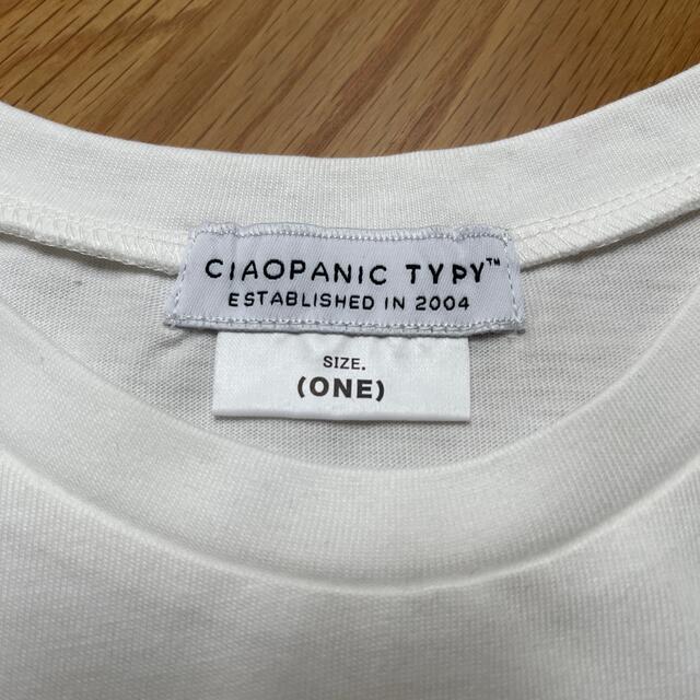 CIAOPANIC TYPY(チャオパニックティピー)の新品　チャオパニックティピー　ノースリーブ　Tシャツ レディースのトップス(Tシャツ(半袖/袖なし))の商品写真