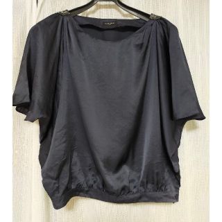 ユナイテッドアローズ(UNITED ARROWS)の*ユナイテッドアローズ　紺色　ブラウス*(シャツ/ブラウス(半袖/袖なし))