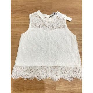 ヘザー(heather)の新品　レーストップス(シャツ/ブラウス(半袖/袖なし))