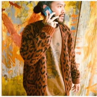 ワコマリア(WACKO MARIA)のWACKOMARIA LEOPARD HEAVY MOHAIRCARDIGAN (カーディガン)