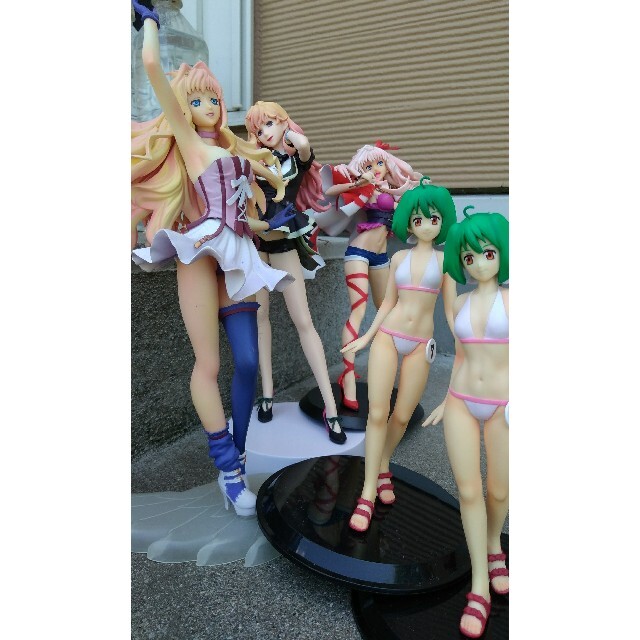 お得5体セット マクロス F フロンティア 水着 シェリル ノーム ランカ リー エンタメ/ホビーのフィギュア(アニメ/ゲーム)の商品写真