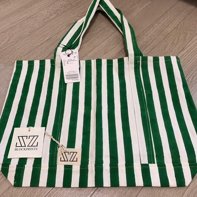 L'Appartement DEUXIEME CLASSE(アパルトモンドゥーズィエムクラス)のL'Appartement SZ Blockprints TOTE BAG レディースのバッグ(トートバッグ)の商品写真