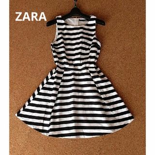 ザラ(ZARA)の美品♪ZARA TRAFALUC★ボーダーワンピ(ひざ丈ワンピース)