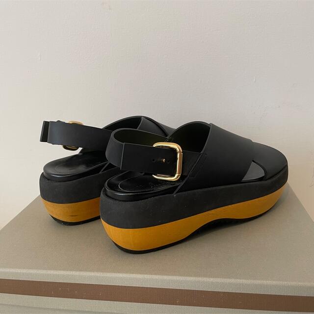 MARNI サンダル 黒 ブラック 36-