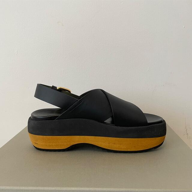MARNI サンダル 黒 ブラック 36-