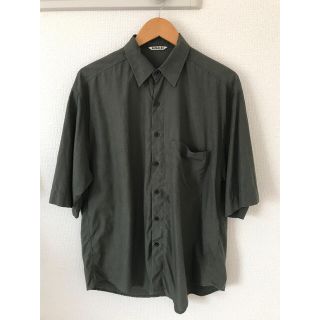 オーラリー(AURALEE)のAURALEE SHIRTS サイズ4 ダークグリーン(シャツ)