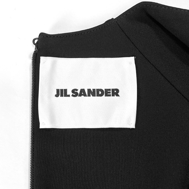 Jil Sander(ジルサンダー)のジルサンダー《近年デザイン》袖フリル マキシ丈 ロング ワンピース E3530 レディースのワンピース(ロングワンピース/マキシワンピース)の商品写真