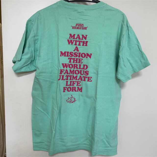 MAN WITH A MISSION(マンウィズアミッション)のマンウィズ  Tシャツ  グリーン エンタメ/ホビーのタレントグッズ(ミュージシャン)の商品写真