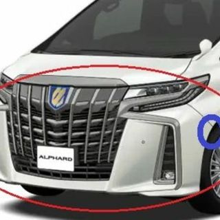 トヨタ(トヨタ)の【新品・未使用】【訳あり】アルファード30　フロントバンパー塗装済(車種別パーツ)