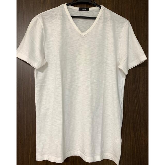 theory(セオリー)のtheory メンズ　白　Tシャツ メンズのトップス(Tシャツ/カットソー(半袖/袖なし))の商品写真