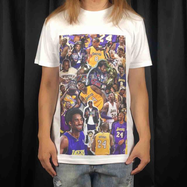 新品 ビッグ プリント NBA レイカーズ オールスター ストリート Tシャツ