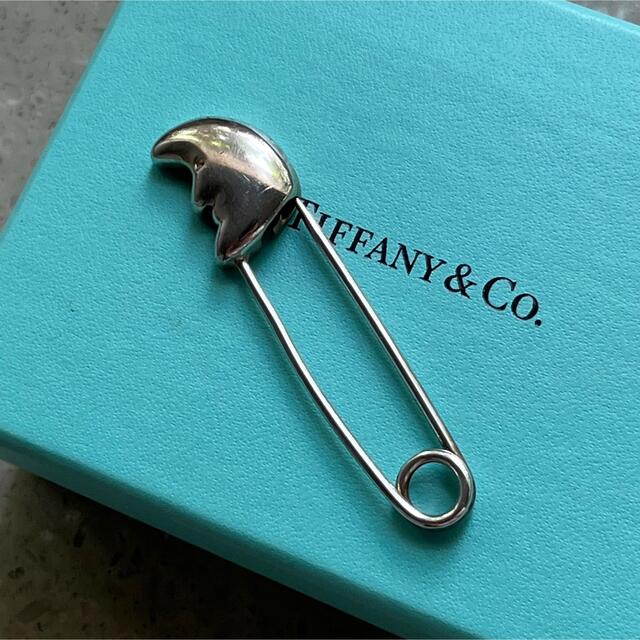 TIFFANY&Co. ティファニー ヴィンテージ 月 ピン ブローチ 安全ピン