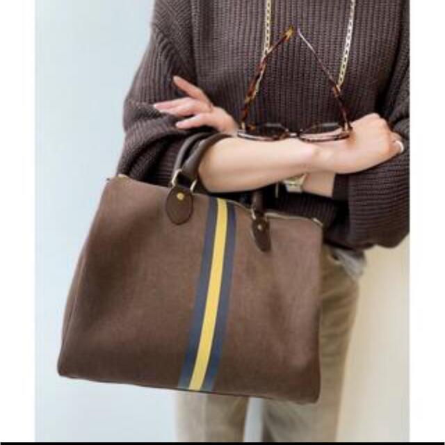 L'Appartement DEUXIEME CLASSE(アパルトモンドゥーズィエムクラス)の【SITA PARANTICA】Border Boston Bag レディースのバッグ(ボストンバッグ)の商品写真