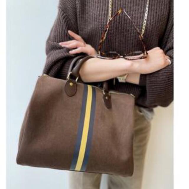 L'Appartement DEUXIEME CLASSE(アパルトモンドゥーズィエムクラス)の【SITA PARANTICA】Border Boston Bag レディースのバッグ(ボストンバッグ)の商品写真