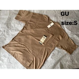 ジーユー(GU)の【新品】GU 半袖　シャツ　Tシャツ　S(Tシャツ/カットソー(半袖/袖なし))