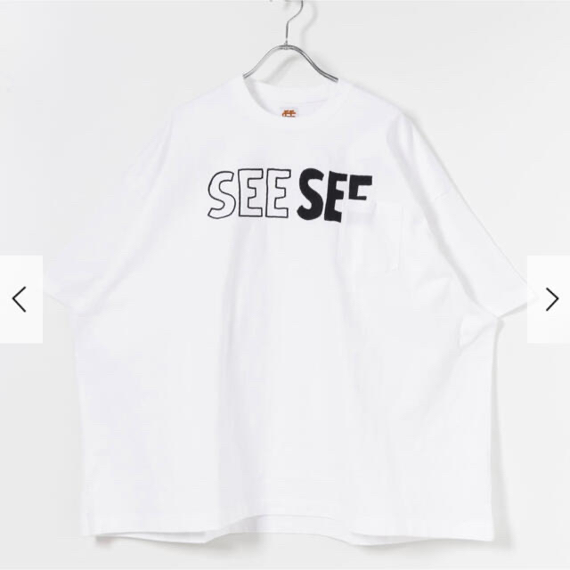 SEE SEE BIG POCKET T-SHIRTS M 白 seesee 【SEAL限定商品】 51.0%OFF ...