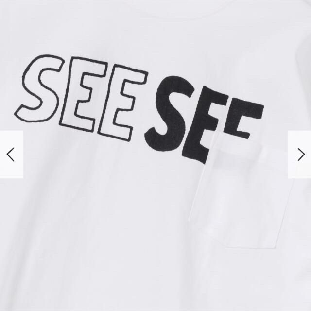 SEE SEE Tシャツ白M 半袖seesee