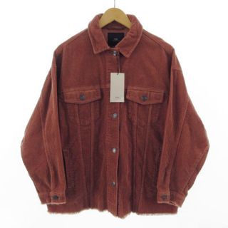 ザラ(ZARA)のザラ ジャケット オーバーサイズ アウター コーデュロイ カットオフ エンジ M(その他)