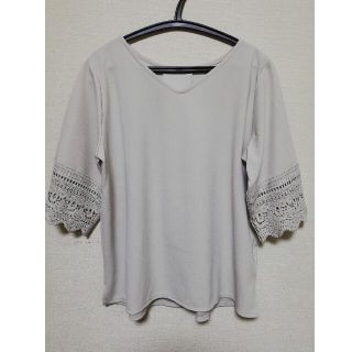 レプシィム(LEPSIM)の【超美品】レプシム　レース袖　カットソー(カットソー(半袖/袖なし))