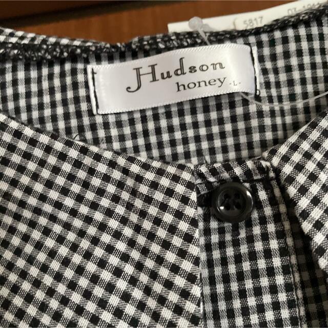 HUDSON(ハドソン)の【新品・タグ付き】　しまむら　Hudson honey ギンガムチェックブラウス レディースのトップス(シャツ/ブラウス(長袖/七分))の商品写真