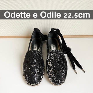 オデットエオディール(Odette e Odile)の【Odette e Odile】レースアップスパンコールエスパ(ハイヒール/パンプス)