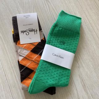 メンズ　ソックス２セット　紳士靴下　HappySocks CalvinKlein(ソックス)