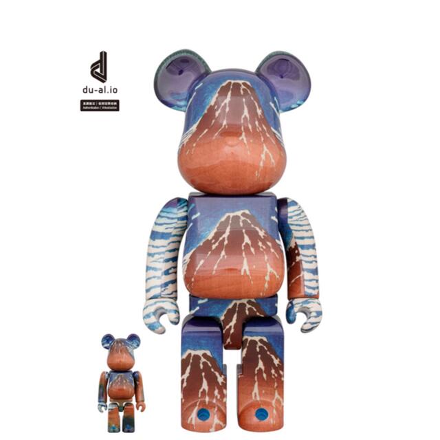 BE@RBRICK 葛飾北斎 「冨嶽三十六景 凱風快晴」100％ & 400％エンタメ/ホビー