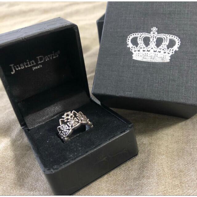 定価6.5万・新品★Justin Davis ダイヤモンド装飾ティアラリング