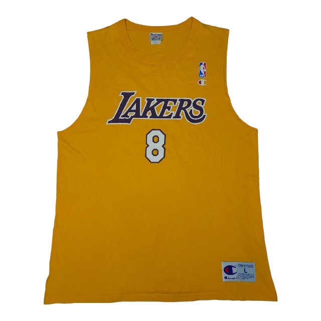 Champion - Champion LAKERS タンクトップ ゲームシャツ 古着 Champion - Champion LAKERS タンクトップ ゲームシャツ 古着