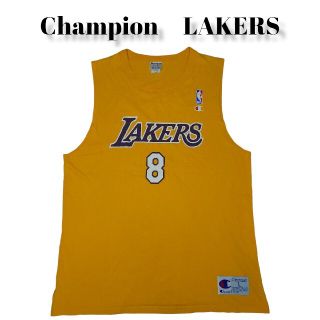 チャンピオン(Champion)のChampion LAKERS タンクトップ ゲームシャツ 古着 レイカーズ(タンクトップ)